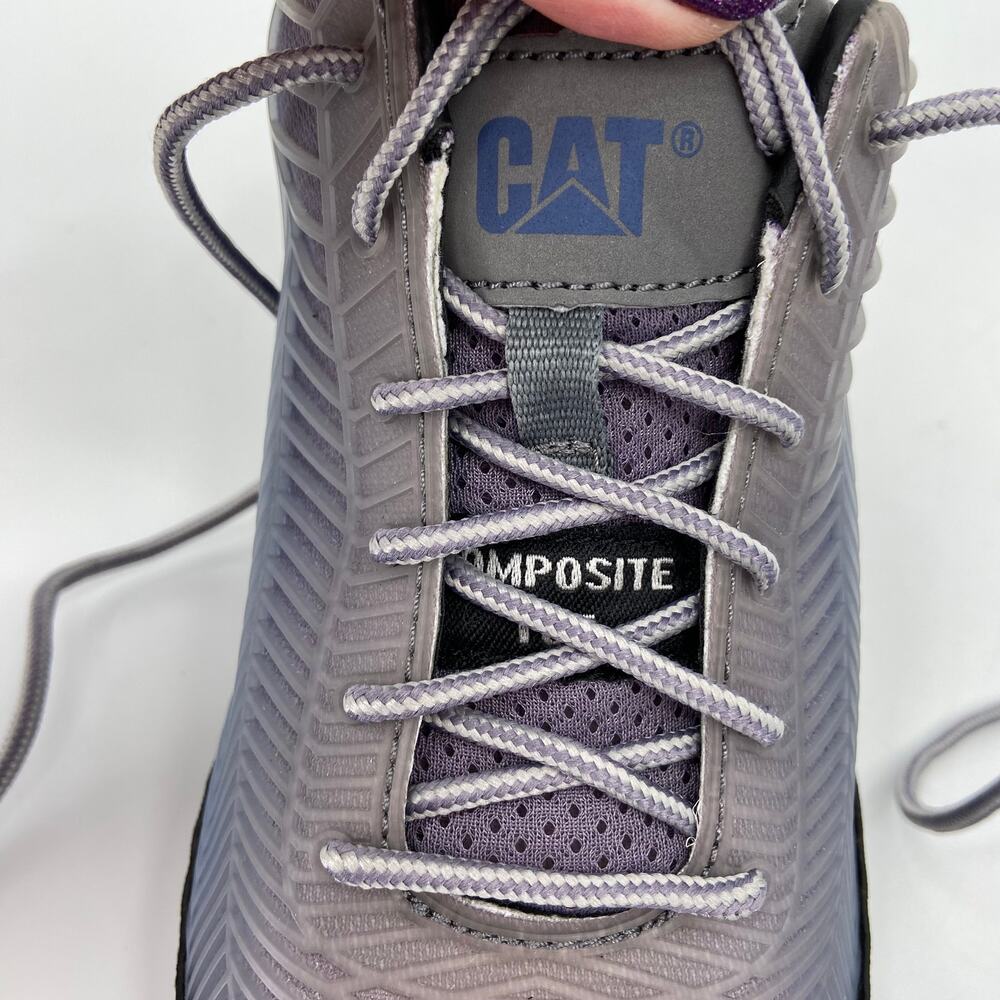 Cat Work Shoe Sneaker Size 8 Gray Array Composite… - image 6